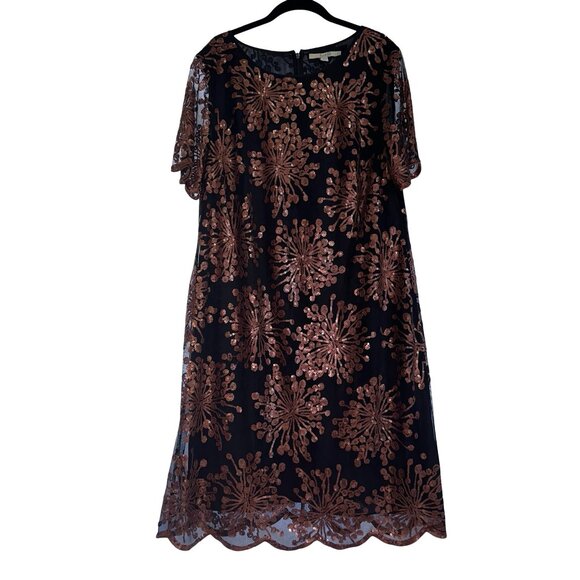 Boden Dresses & Skirts - Boden Copper sequin evening/cocktail shift dress